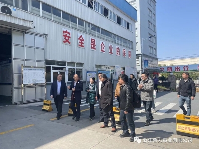 麗水市市場(chǎng)監(jiān)督管理局、浙江省皮革廠行業(yè)協(xié)會(huì)、嘉興學(xué)院及浙江省標(biāo)準(zhǔn)化研究院領(lǐng)導(dǎo)蒞臨我司指導(dǎo)工作